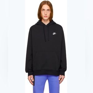Nike| Black hoodie with logo corner| Medium